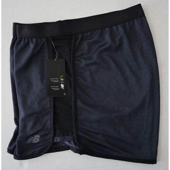 New Balance WS61832X Women's Sz 2XL Black/Gray 4" Knit Performance Shorts - Picture 4 of 5